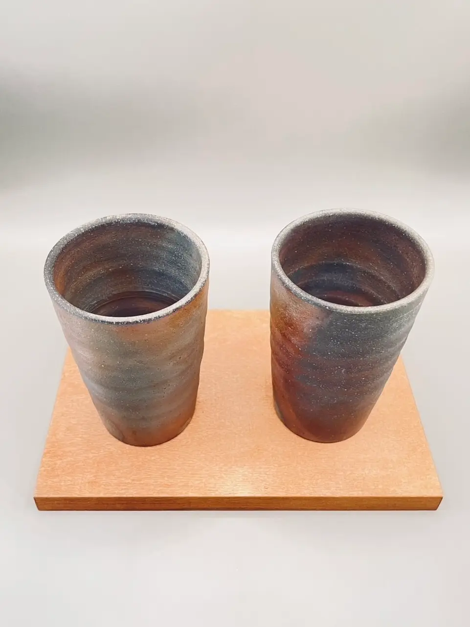 Bizen-yaki Cup Set: Natural Tones of the Kiln