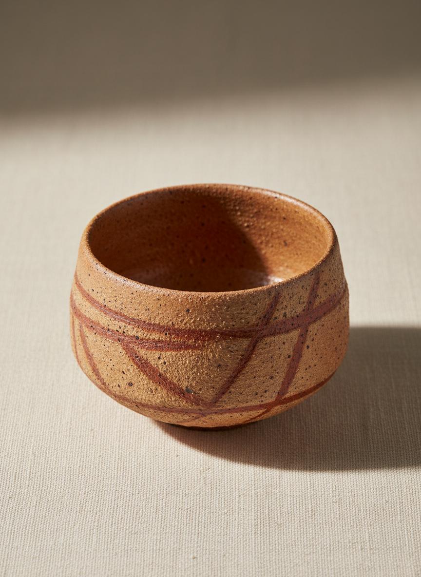 Bizen-yaki Guinomi: Charcoal and Fire